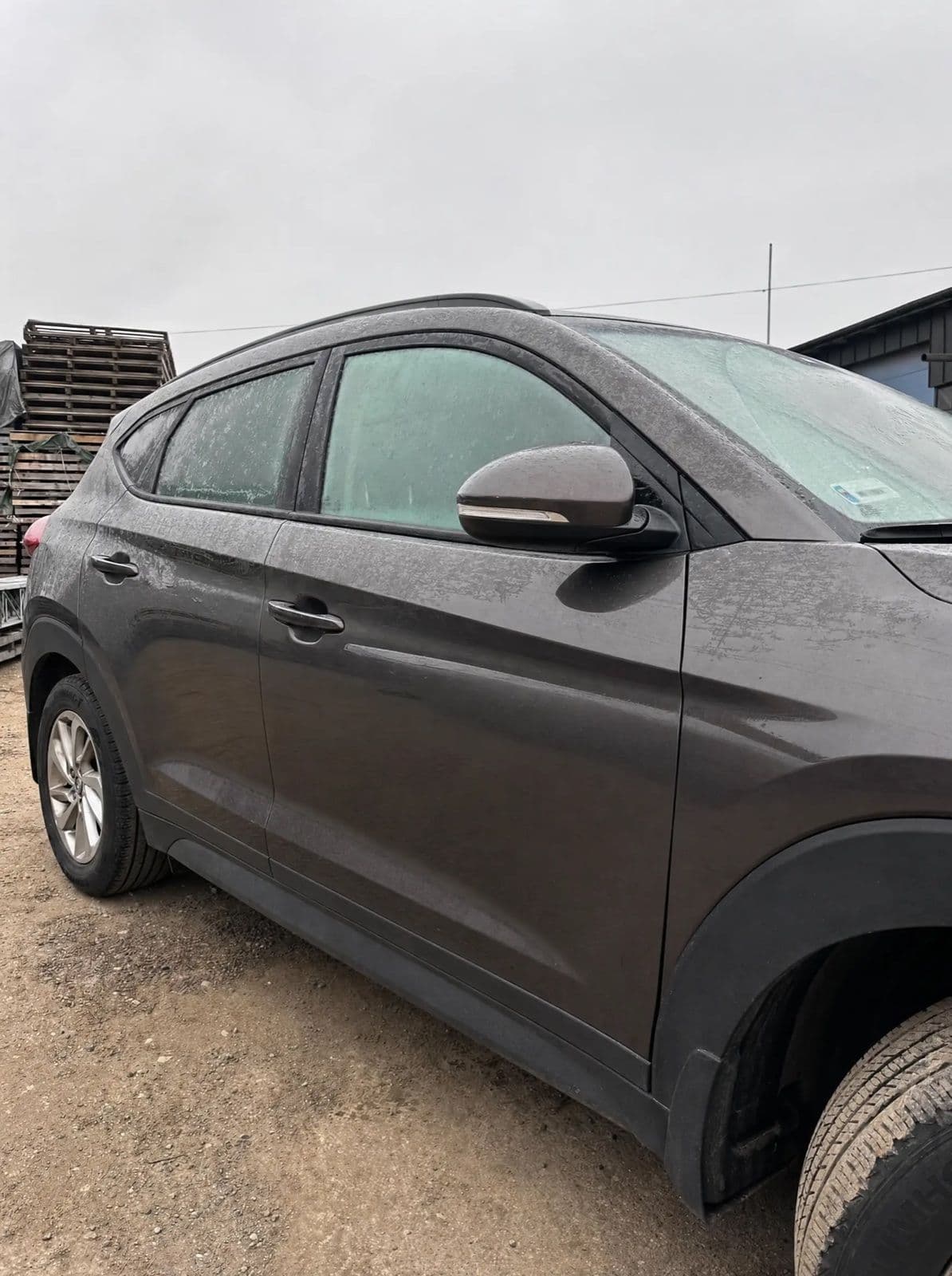 Hyundai Tucson — drzwi przednie i tylne, lusterko po naprawie powypadkowej w Fleet Team